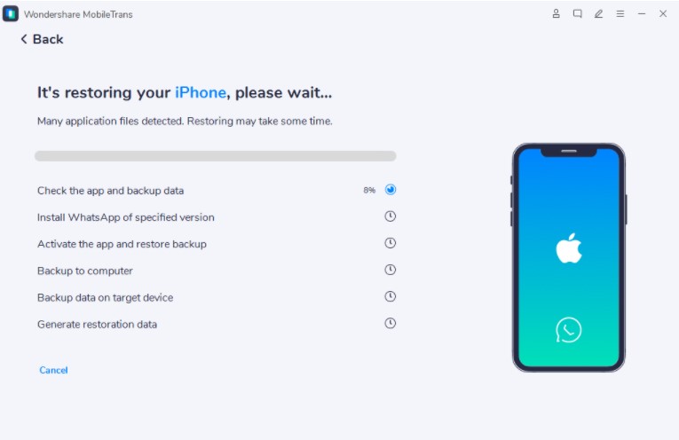 pemindahan data selesai