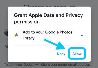 grant apple data and privacy permission
