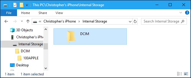 transfer photos with windows explorer