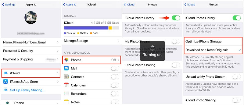 trasferisci le foto al pc tramite icloud