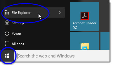 explorador de arquivos do windows