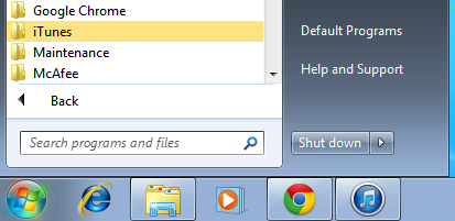 open itunes on pc