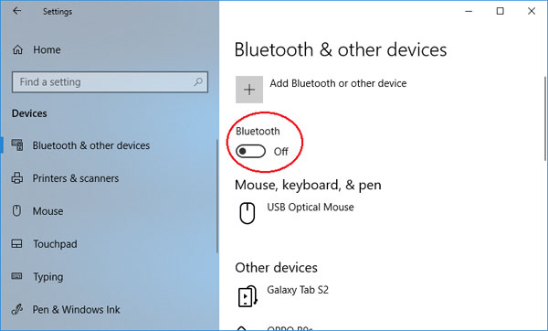 enable bluetooth on pc