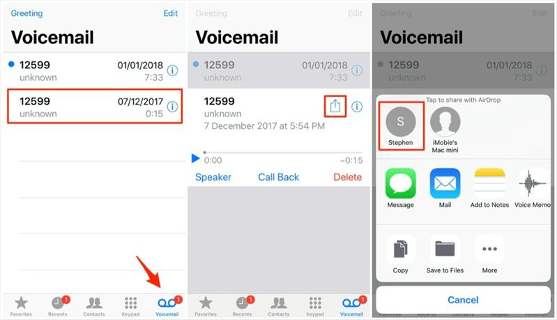 share voicemail