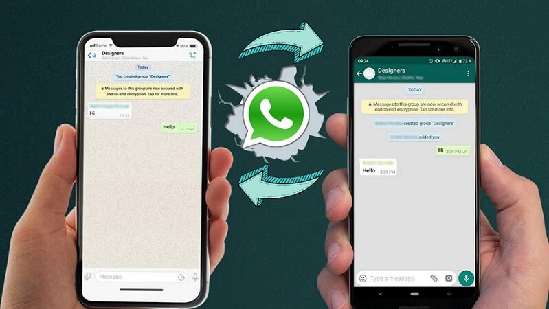 نقل whatsapp من android إلى iphone