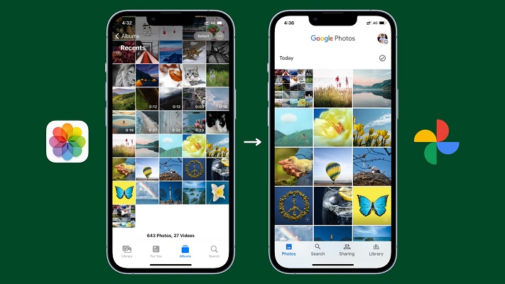 Usa google foto invece di icloud