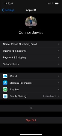 перейти в icloud на iphone