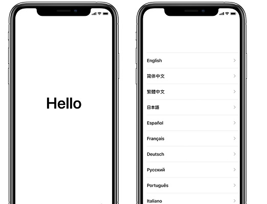 configuración del iPhone