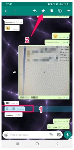 marquer les messages important sur whatsapp