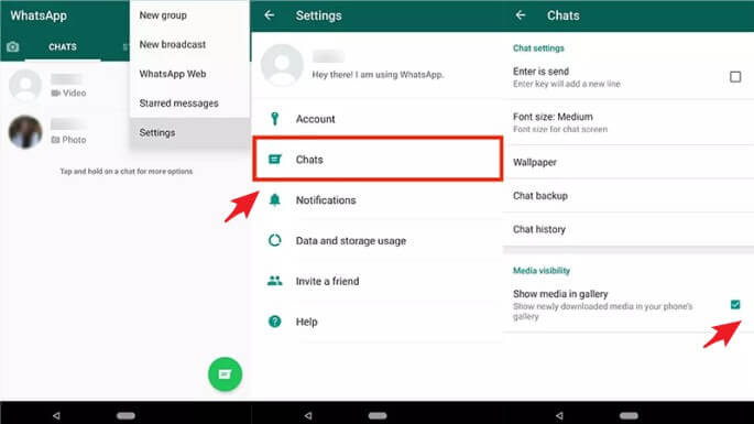 temukan media di whatsapp