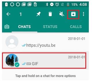 hide your chats on android