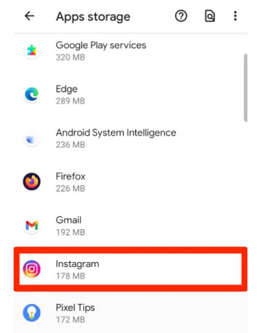 open instagram app settings