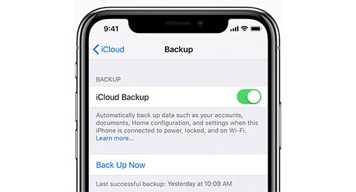  iCloud backup steps