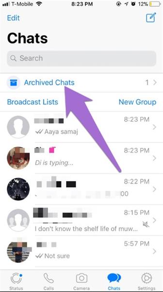 visualize conversas arquivadas do whatsapp no iphone