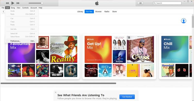 abre la aplicación itunes