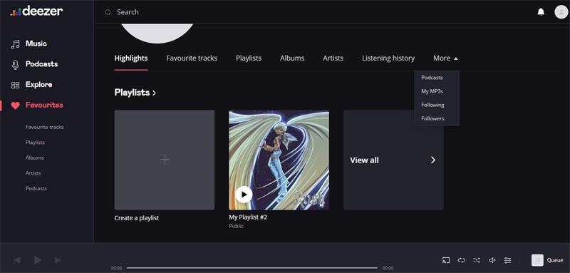 se connecter au compte deezer