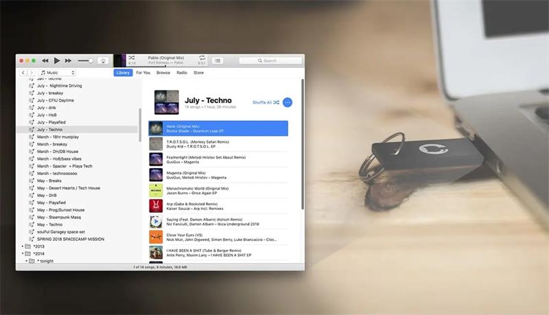 copiare la playlist di itunes