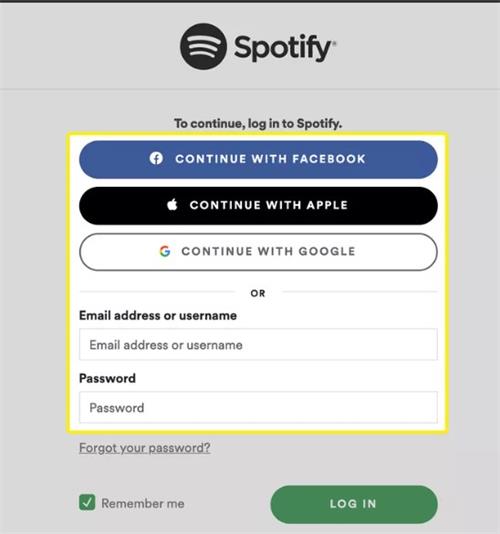 connecting spotify