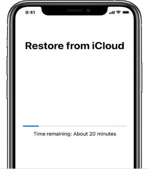 iphone is restoring