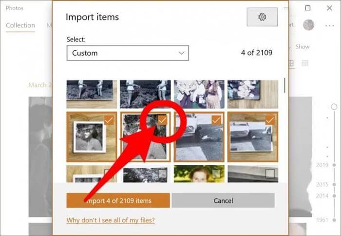 select all photos