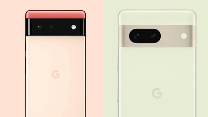 design di google pixel 7 vs 6a