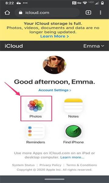 How to Email Photos or Videos on iCloud.com?