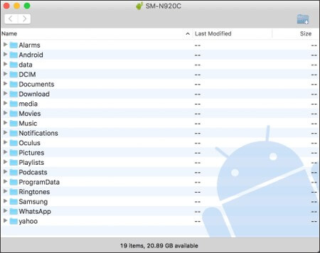 transfer data through mac