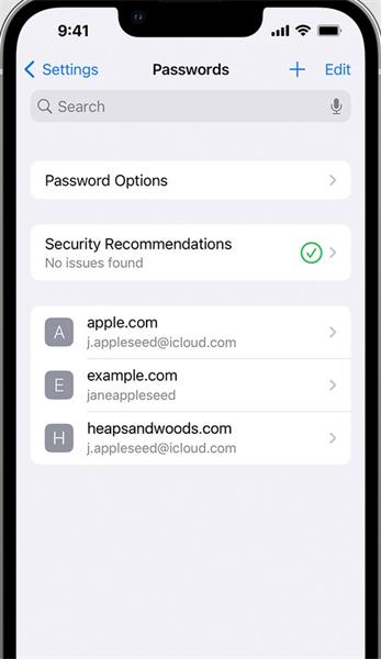 view password on iphone