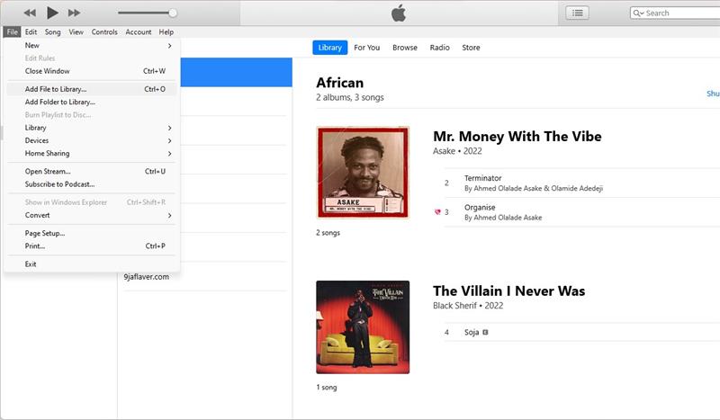 بالنسبة لـ iTunes