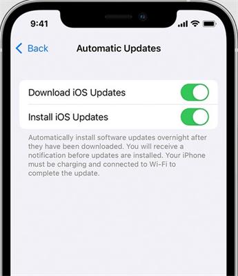 searching and downloading ios update