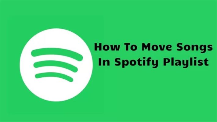 переставляйте песни в плейлисте spotify