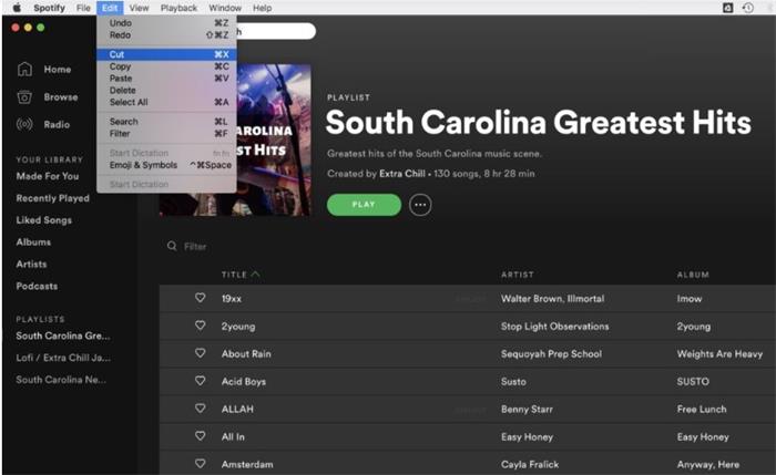 rearrange spotify playlist web player