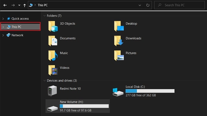 use file explorer