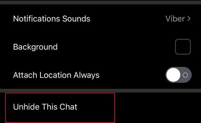 choose unhide this chat option