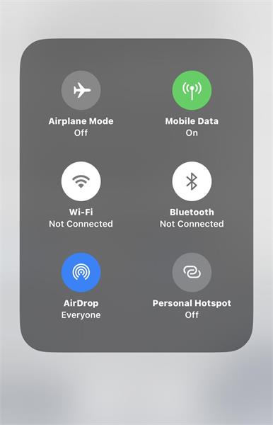 turn on airdrop