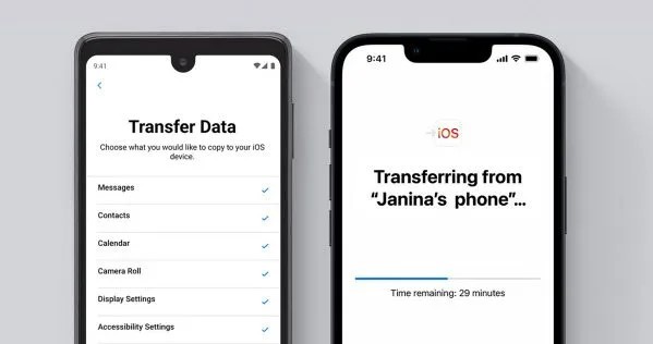 transfer contacts via move to ios