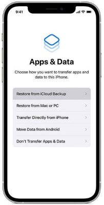 restore from icloud backup