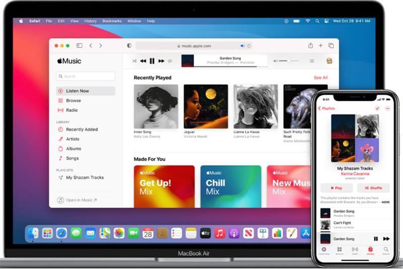 نقل موسيقى iphone إلى mac