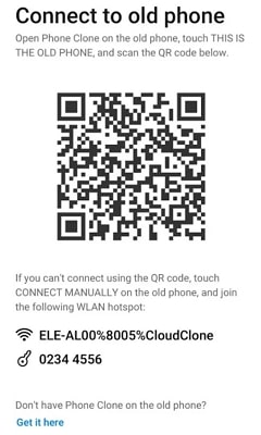 escaneie o qr code