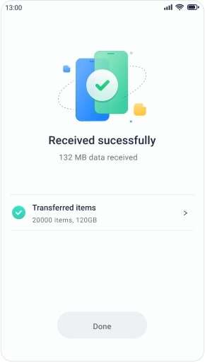 data transfer completed