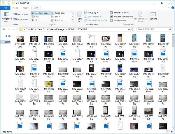 open file explorer