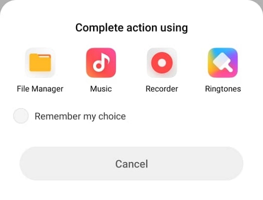 choose your location for ringtones