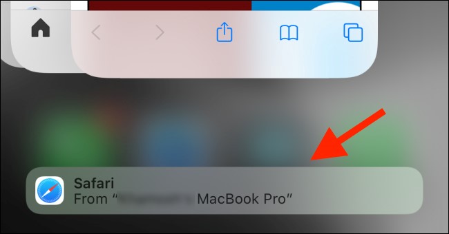 نقل علامات تبويب متصفح Safari إلى هاتف iPhone عبر ميزة التسليم