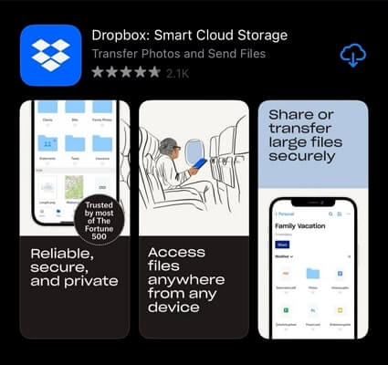 installer dropbox sur iphone