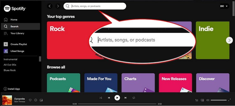 قم بتسجيل الدخول على Spotify الجديد الخاص بك