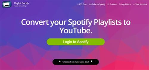 cliquez sur login to spotify