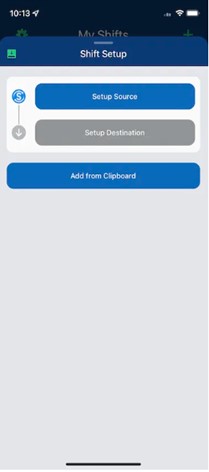 tap setup source