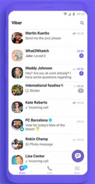 viber main screen