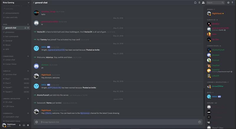 discord server page