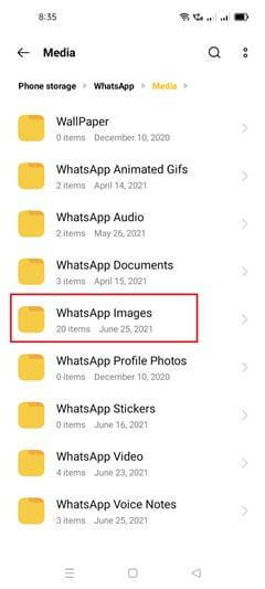 tapoter les images whatsapp